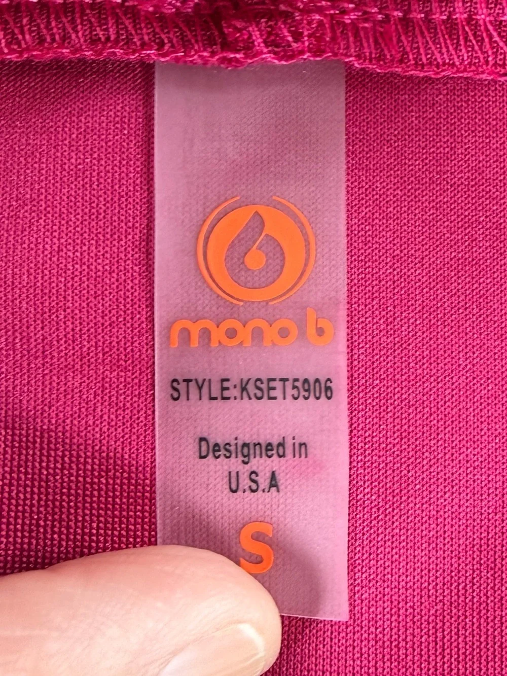 Mono B Plum Pink Modal Hooded Lounge Set NWOT Size Small